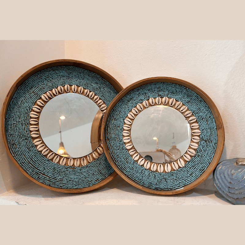 Wall Handicraft Miror Finished Perled