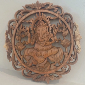 Wood Ganesh Wall Decoration Carving
