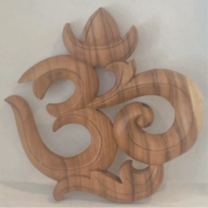 Wood OM Wall Carved Decoration