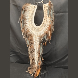 Art Decor Necklace with Feathers