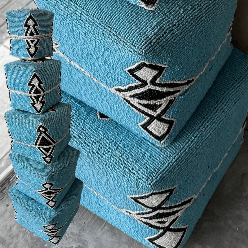 Set Of 5 Handicraft Decor Boxes
