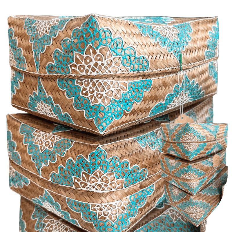 Set Of 3 Decorative Handicraft Boxes