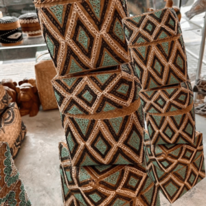 Set Of 3 Ratan Decorative Handicraft Boxes