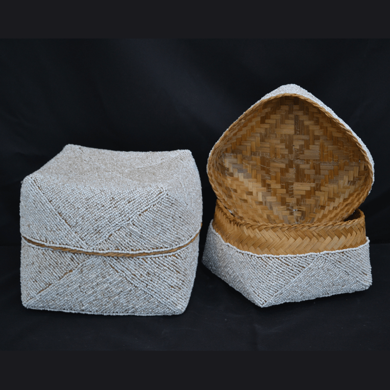 Set Of Perled Decorative Handicraft Boxes