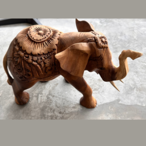 Wood Elephant Carving