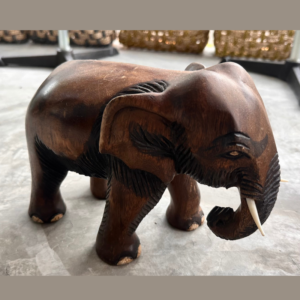 Dark Wood Elephant Carving