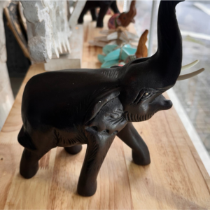 Dark Wood Elephant Carving