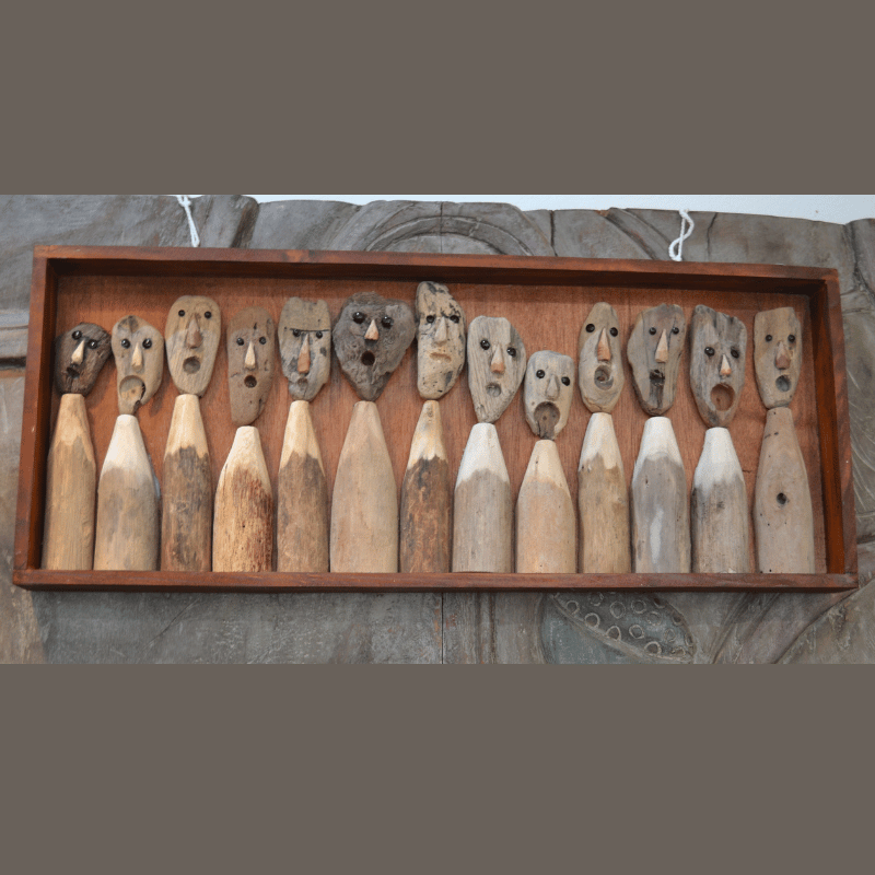 Carved Handicraft in Frame