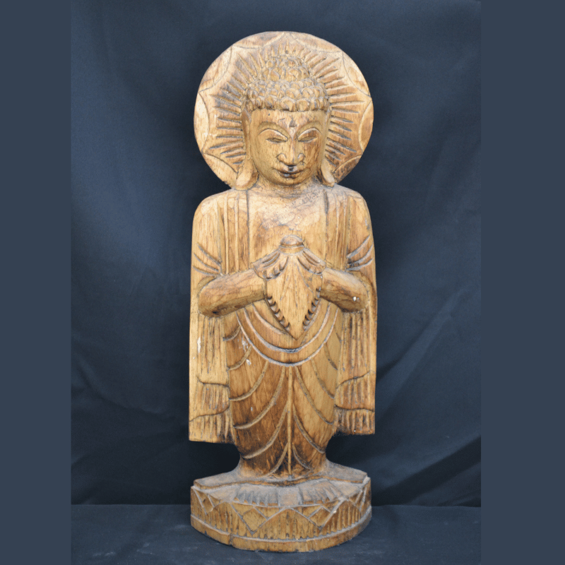 Wood Buddha Hands Join