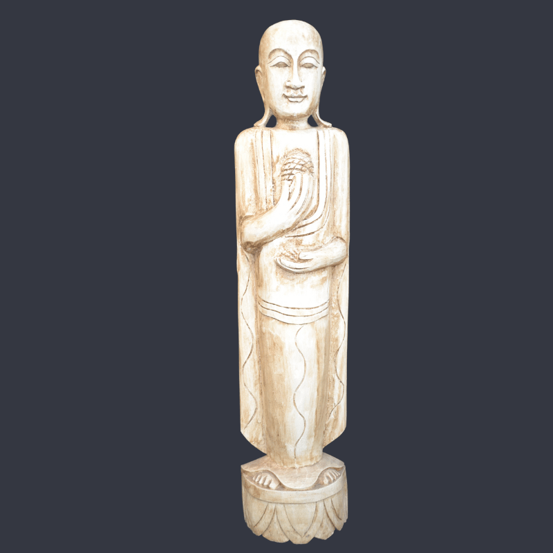 Wood Buddha Stand Up