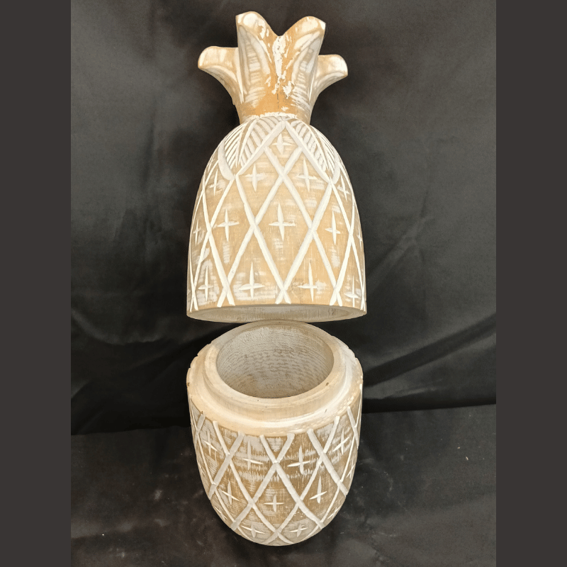 Decorative Boxe Pineapple Ceruse Design