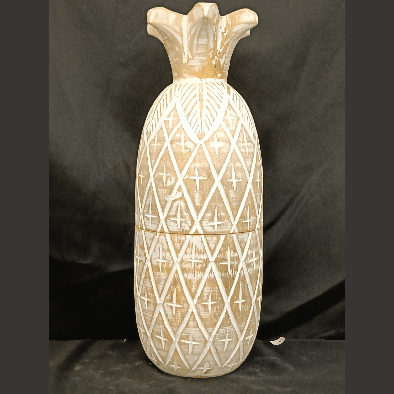 Decorative Boxe Pineapple Ceruse Design
